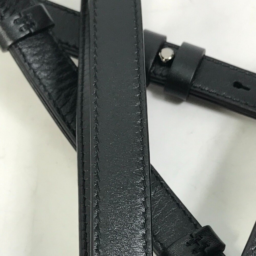 CHRISTIAN DIOR Black Leather Pochette Shoulder Bag - Picture 12 of 16